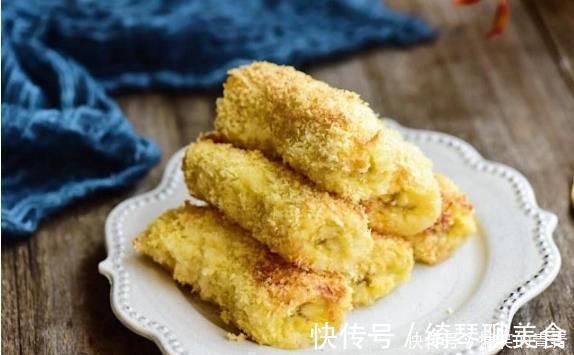 香蕉，这样做健康又好吃，外脆里嫩，大人孩子抢着吃，一盘都不够