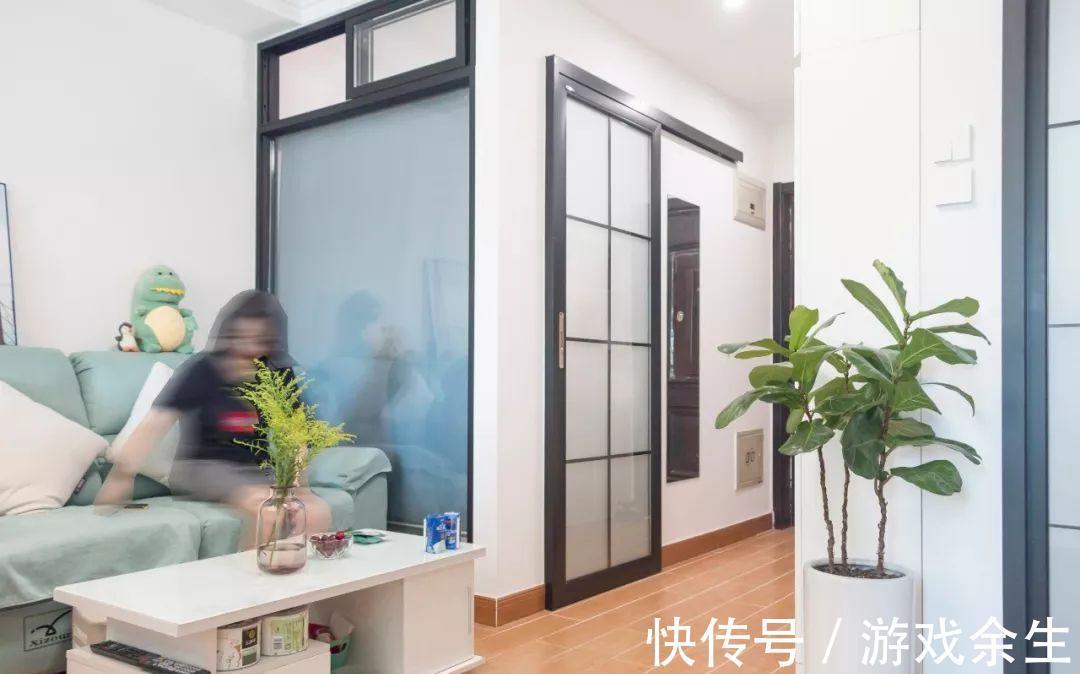 玄关柜|33㎡小宅一室改二室,兼顾采光与收纳,还有迷你儿童房!