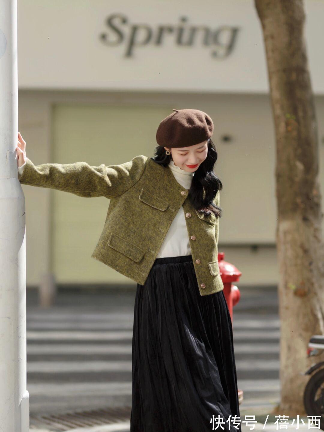 搭配|冬天除了穿大衣、羽绒服,还可以穿“毛呢外套”,简单实穿有气质