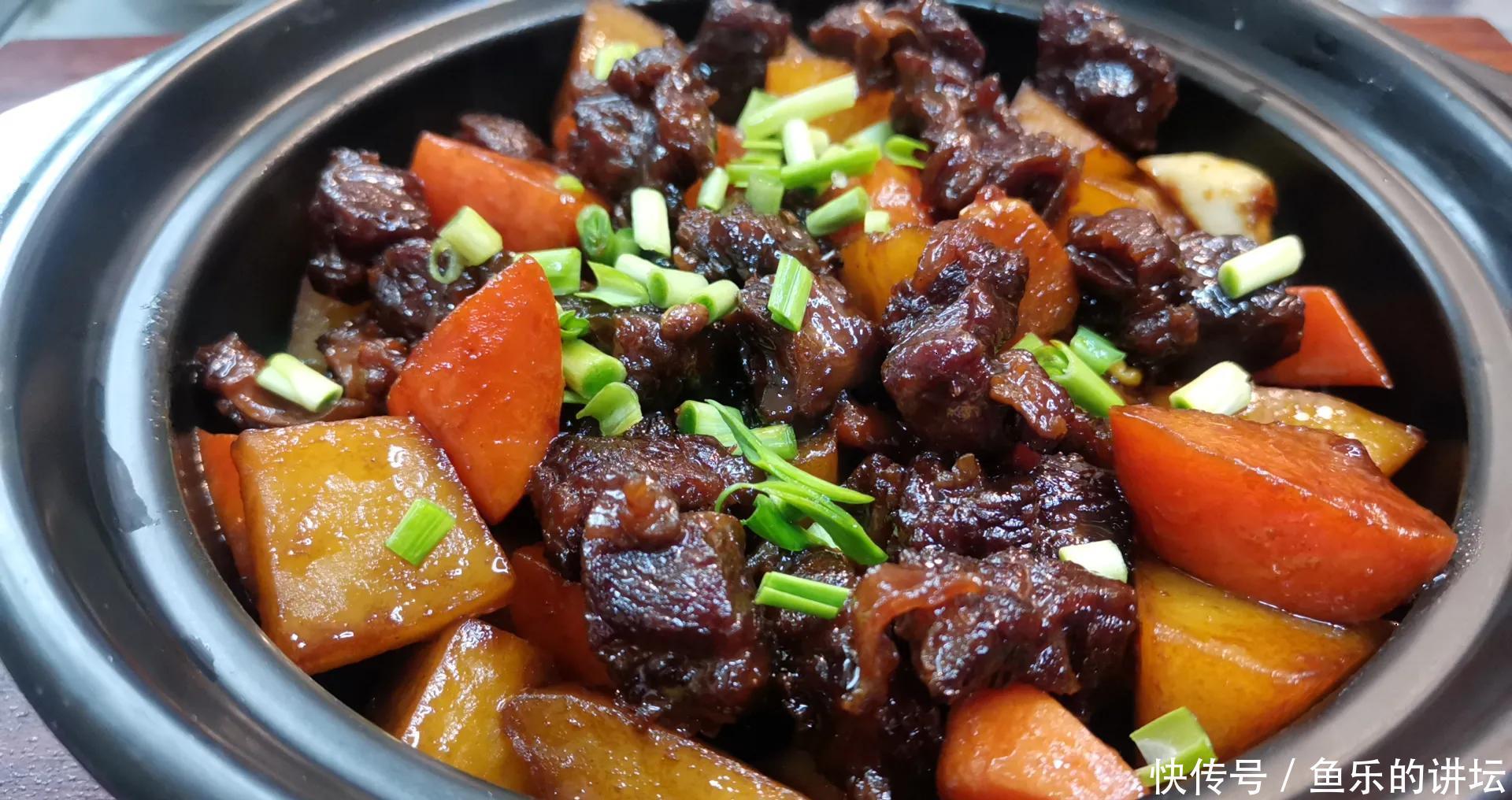 土豆炖牛肉的正确做法,牛肉软烂土豆绵软,孩子长身体期要多吃