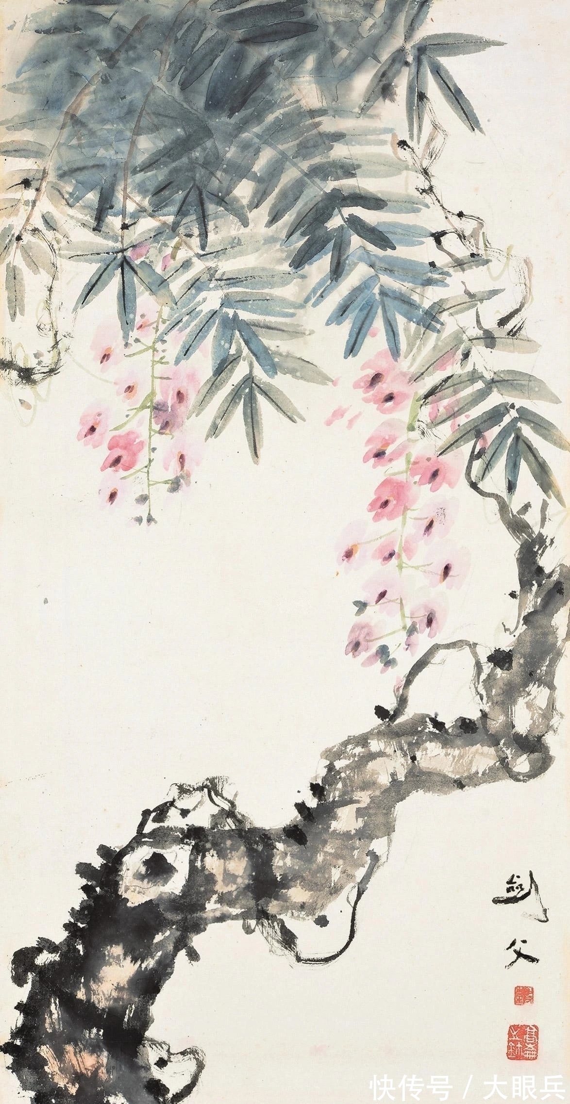 花鸟画@一个著名画派创始人,花鸟画放纵不羁!