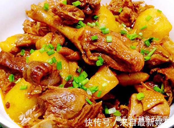 土豆炖鸭|女性抗寒能力差经常感冒头晕,多吃滋补菜,强健体质身体棒