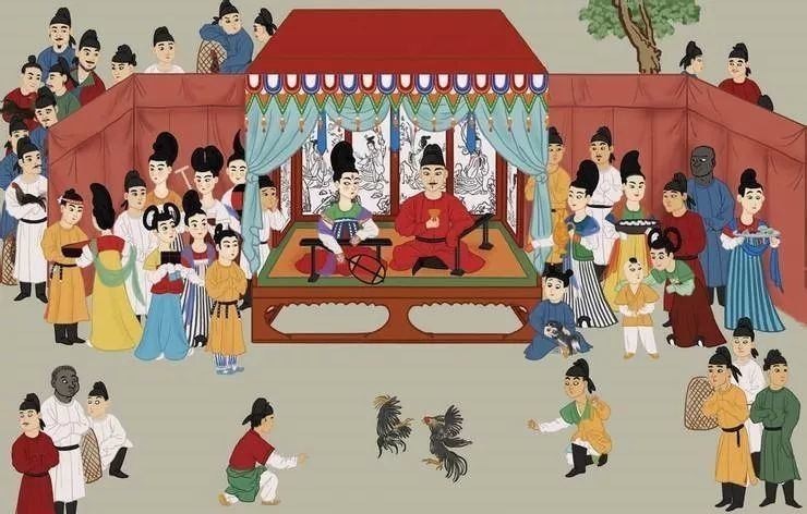 古人|古人,斗鸡也疯狂