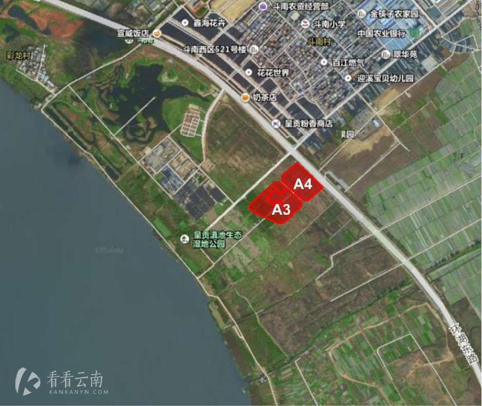 地块|受滇池红线影响,昆明蓝光花田国际共17栋建筑将改为绿地!