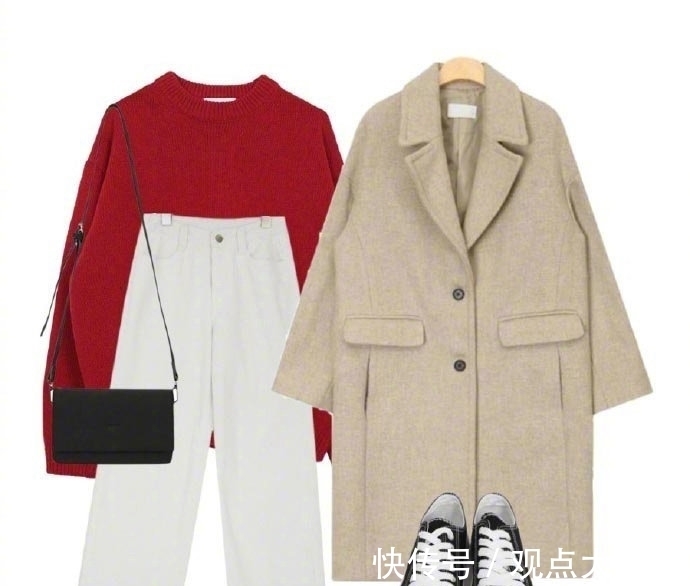 暗色|种草红色毛衣的6套搭配示范，时髦洋气不失高级感，谁穿谁好看！