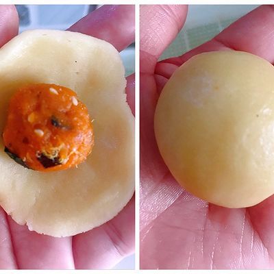 咸蛋黄肉松饼干