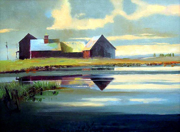 英伦风光@明快自然的英伦风光:画家保罗·斯通的绘画作品欣赏