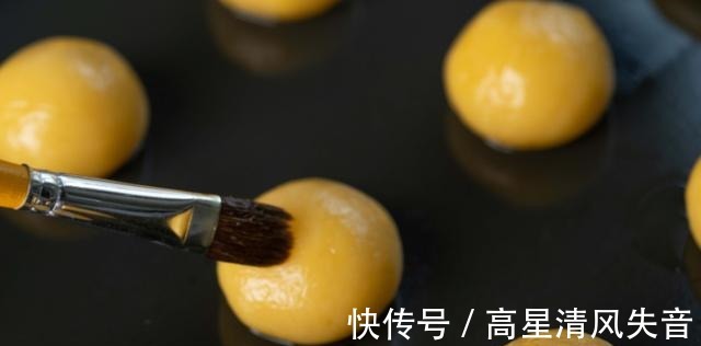 蛋液|精致点心杏仁奶酥小饼干,口感香酥,入口即化,圆圆的超可爱!