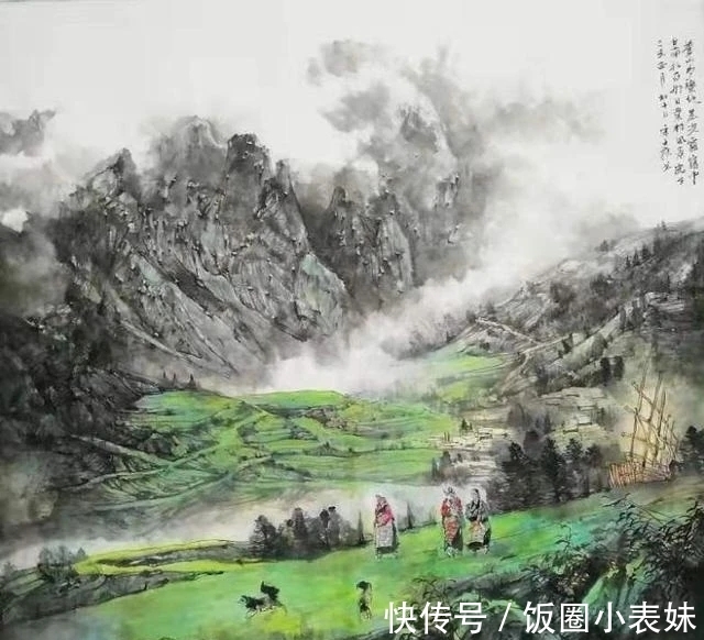 山水画|宋士操雪域山水画,自然唯美!