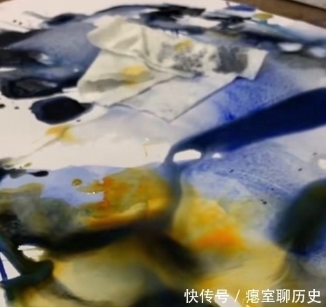 泼墨@美术生在纸上泼墨,开始:以为在乱画,结果:我是哪一步跟不上的?