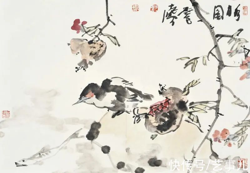 教授!尹沧海教授石榴作品欣赏:清简空灵 独出机杼