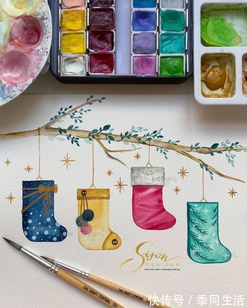 笔尖&美爆!70张超简单小清新的水彩手账,你想要的都在这里!收藏这篇就够了!