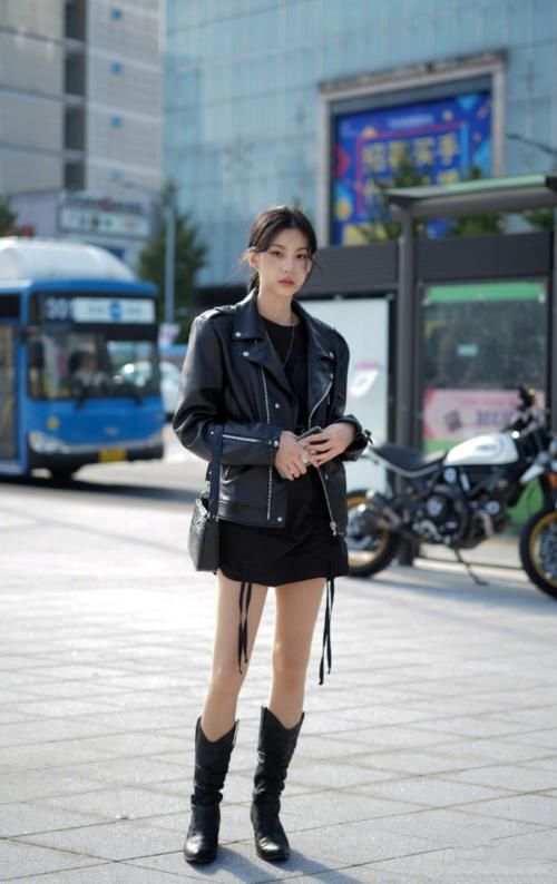 显高显瘦又显白的秋冬高筒靴来喽！露腿妹子最后的倔强真的太惊艳