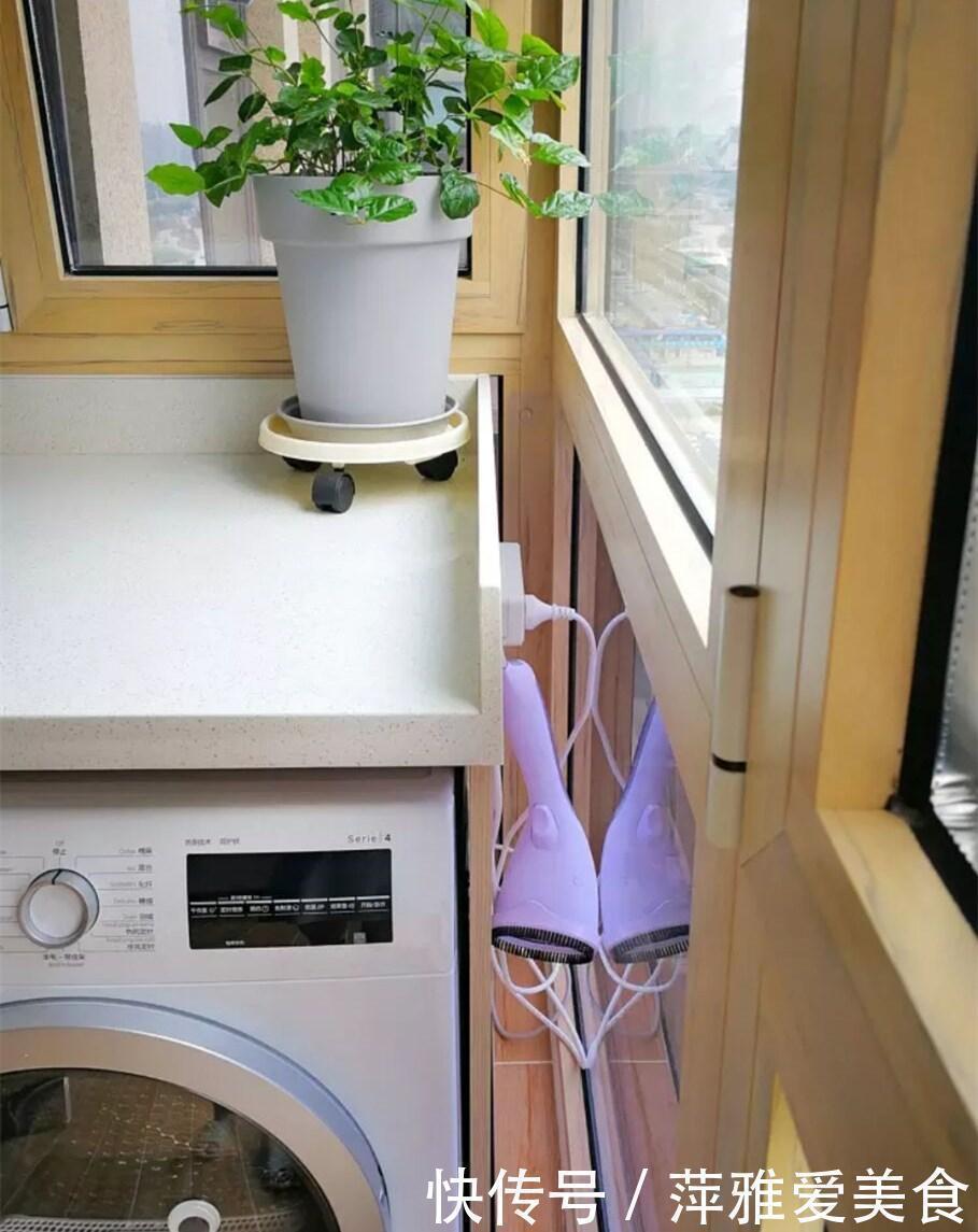 邻居家|去邻居家串门,一眼就相中她家阳台洗衣区了,太妙了我也要照着装