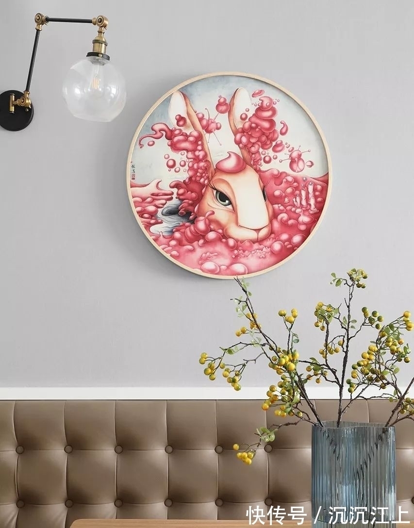 皮艺|130㎡现代简约,书房天花是幅画,活力舒适好童趣