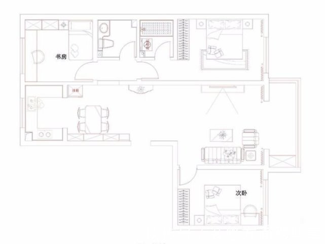 生活质量|94平新中式三居室房,更加?的?美观大气