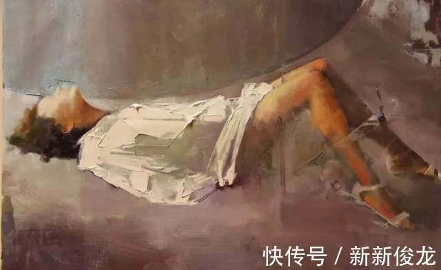 画家@她以生动、动感和现代的笔触,描绘画面