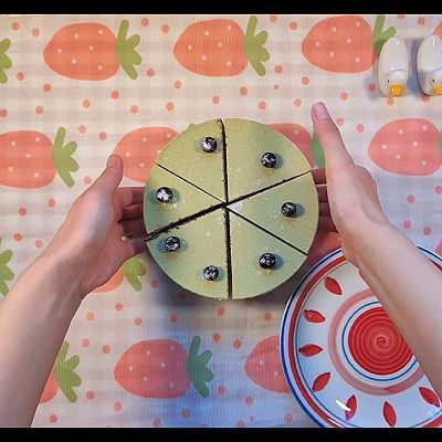 抹茶芒果慕斯蛋糕|抹茶芒果慕斯蛋糕