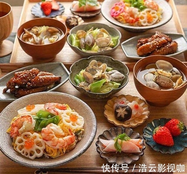小海鲜|难怪日本人越来越长寿,看看日本女人给家人准备的三餐吧