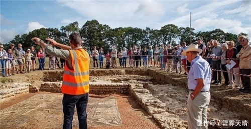  英国考古学|英国出土1600年前壁画，考古发现简体中文，上刻：吉姆在这里