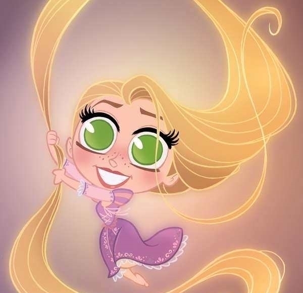 爱丽儿公主|迪士尼公主变成Q版小精灵,全员化身大眼萌,可爱值简直爆表