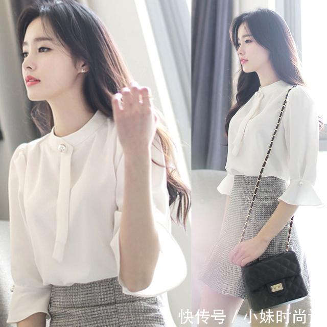 喇叭 高雅女人要穿高品质女衫,独特面料,上身好看又尽显优雅气质