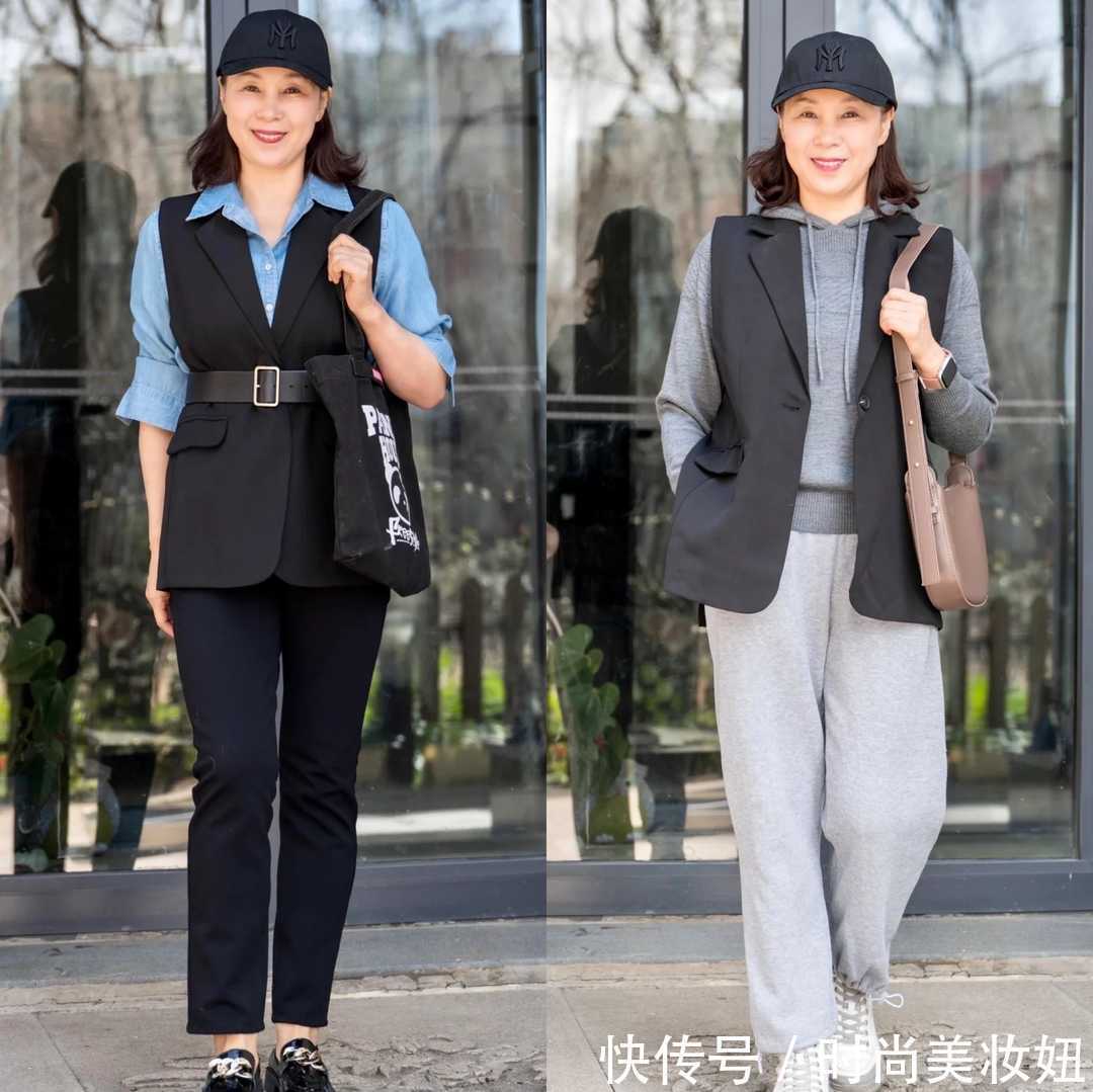 连衣裙 上了年纪的微胖女人,早春建议“叠穿”,遮肉不说还减龄洋气