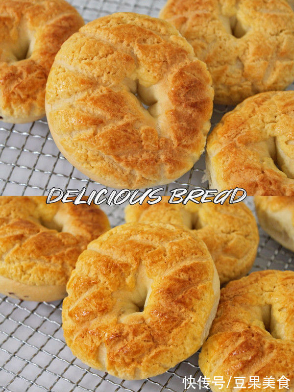 一次发酵，甜甜圈酥皮面包