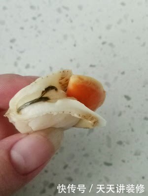 扇贝肉蒸粉丝,配上蒜蓉酱,儿子说特别好吃,终于解馋了