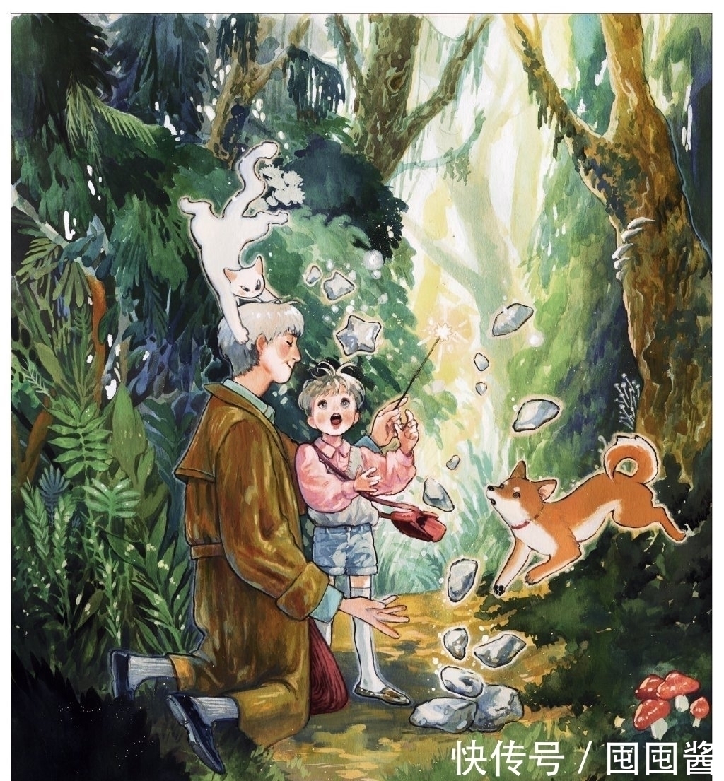 插画|看她画水彩都好治愈，她的插画人物随意、慵懒