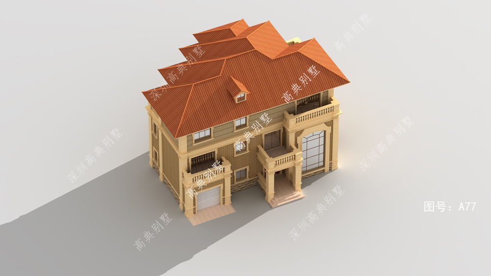 小平楼|这套欧式别墅,适合乡村环境,让人赏心悦目