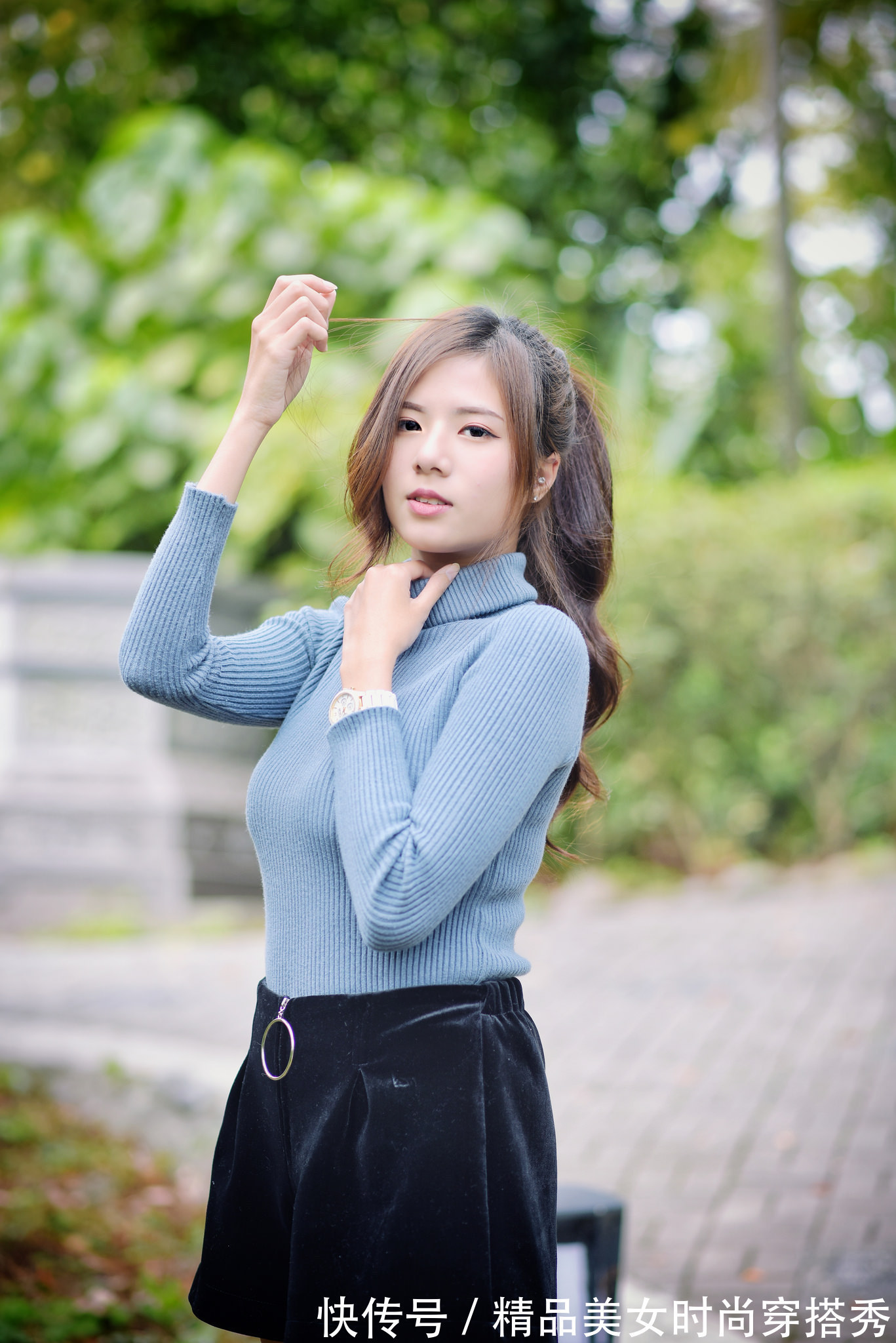 mm们|极简针织衫+短裤,尽显女性知性优雅的华丽姿态