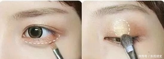 双眼皮vs单眼皮眼妆,学会两种眼影画法,一不小心你就走“红”了