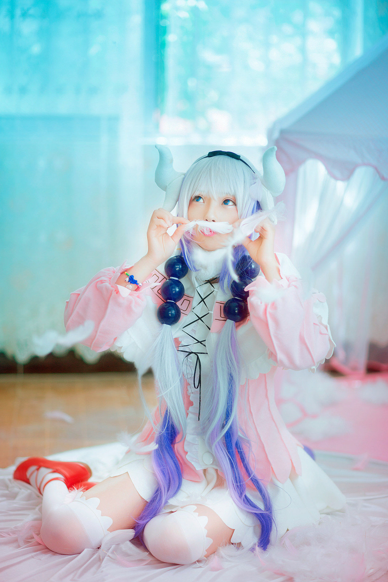 小林家的龙女仆 康娜cosplay,萌萌哒