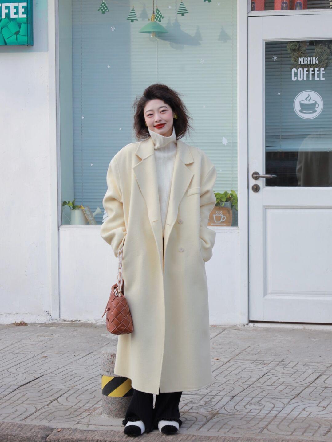 微喇裤 大衣怎么穿才时髦?看看这些简约高级的穿搭示范,轻松美成焦点