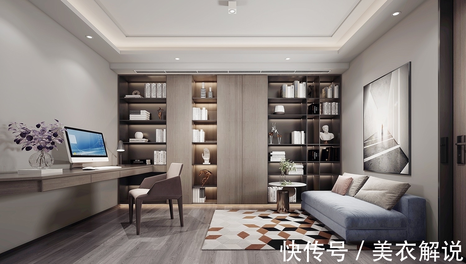 简约|480㎡现代简约,为生活留白~