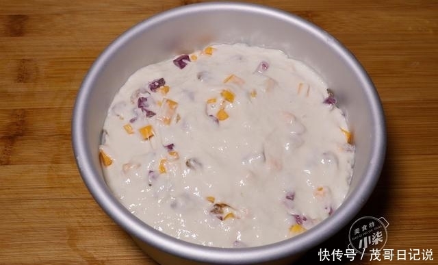 做法|南瓜紫薯发糕做法,搅一搅,出锅不塌陷不回缩,比油条包子都好吃