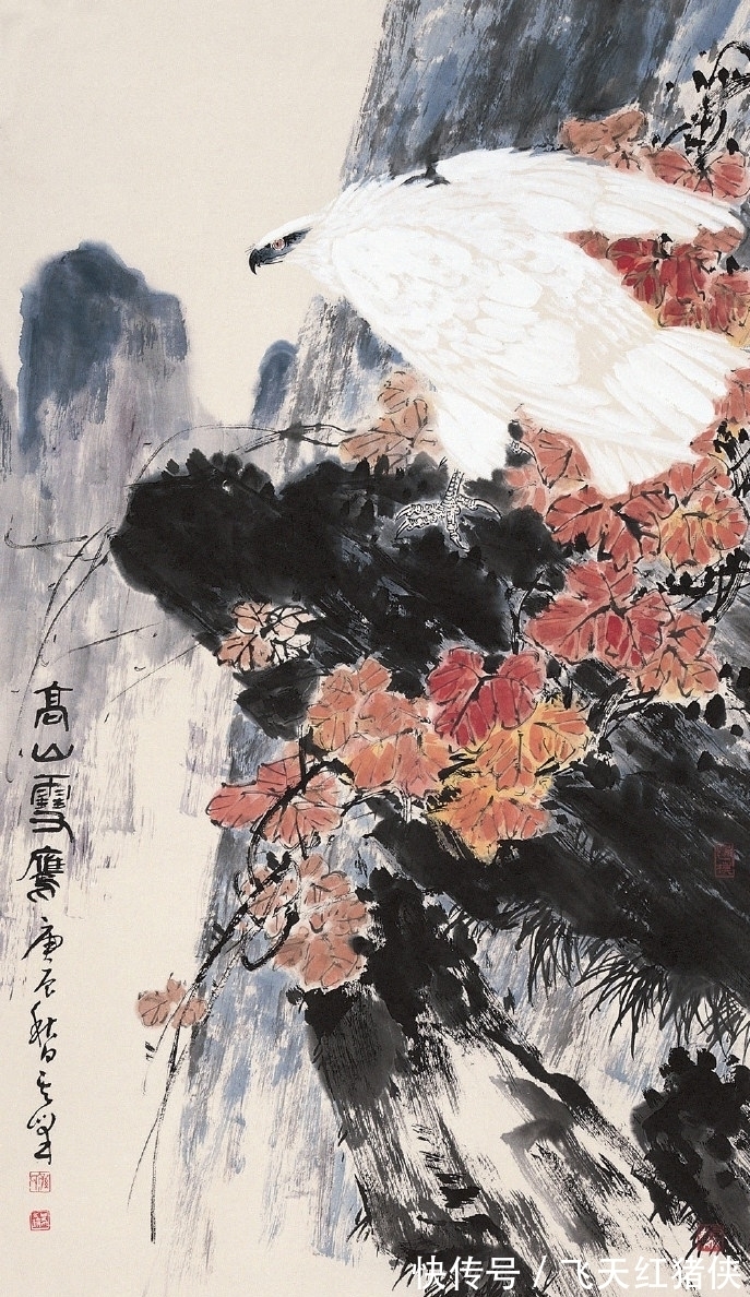 绘画作品|孙其峰花鸟图欣赏:笔法老练动作准确,属于一流的国画水平