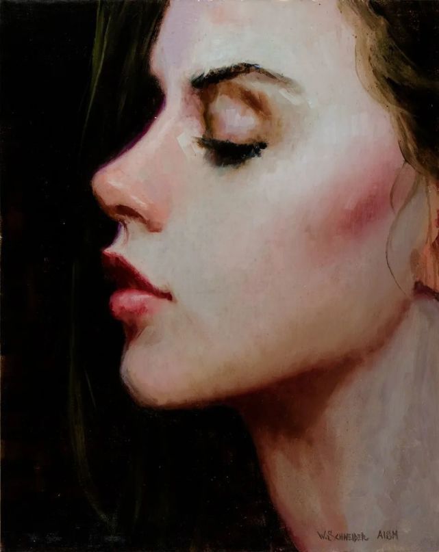 施耐德$在绘画的道路上,他认为自己永远是一个学生