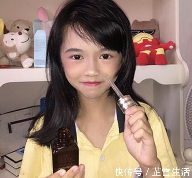 皮肤|10岁小女孩分享“护肤照”,评论区引发热议,网友:这孩子没救了