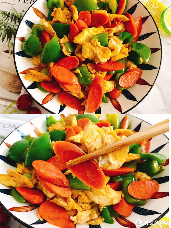 五分钟零失败！超好吃家常青椒火腿炒鸡蛋