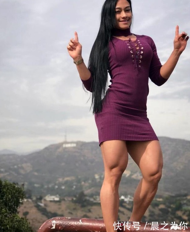 锻炼|美女爱好健身,锻炼出健硕“磐石腿”,和丈夫相比都还更胜一筹