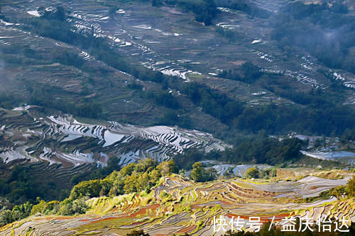 景观台|元阳坝达梯田景区，最佳日落观景点，可惜运气差了一点点