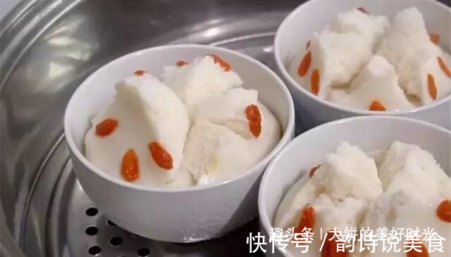 教您做家人爱吃的发糕,不放面粉,白如雪,松软香甜,越嚼越香