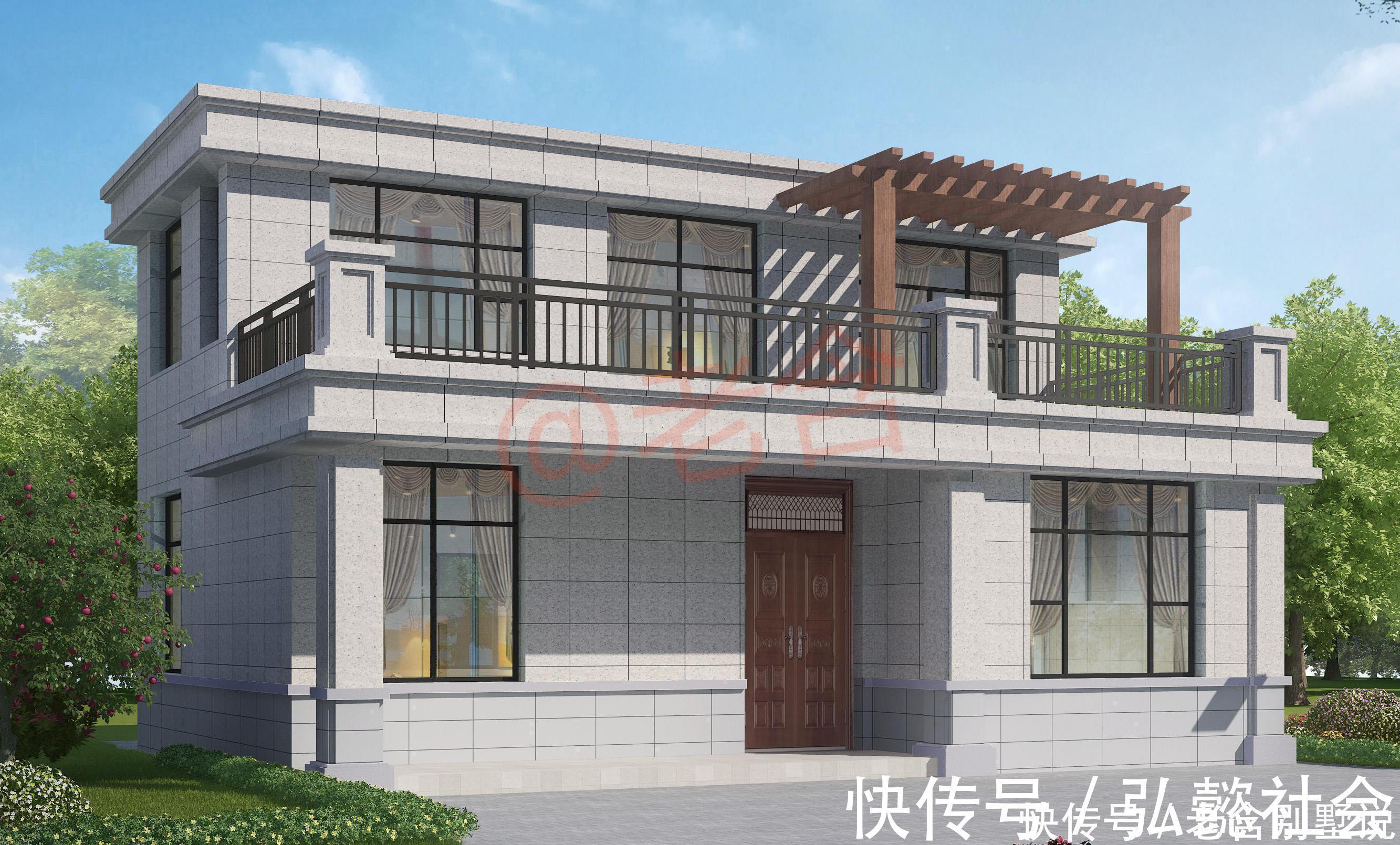 造价|3套秀美大气的二层农村自建房别墅,其中第2套盖的人“最多”