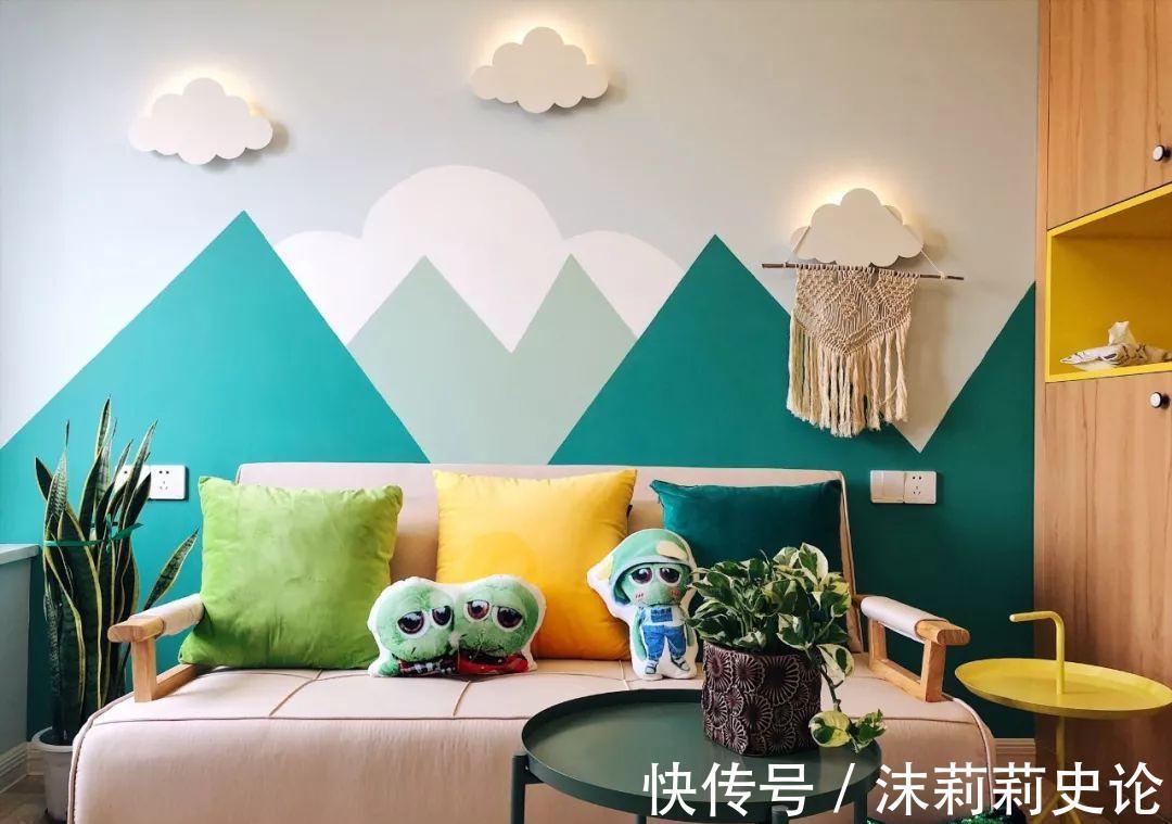 中性色|原来墙面现在流行几何拼色装,层次感明显,也增添了趣味性!