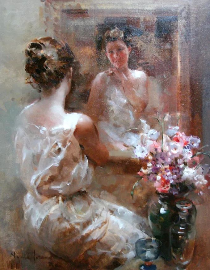 她笔下美丽的女人,像花一样尽情的绽放!