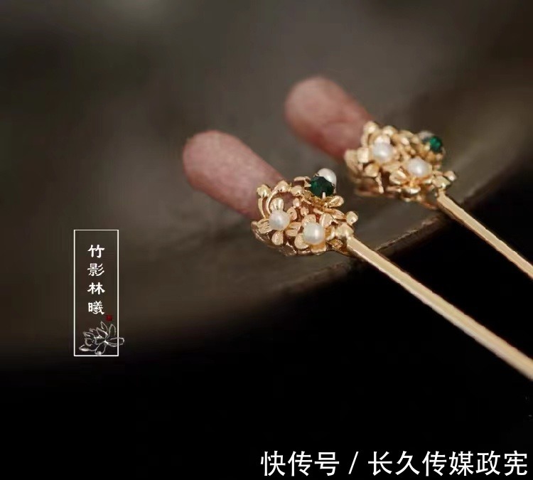 铃兰花|绣幕芙蓉一笑开，两鬓簪花头上戴，汉服搭配怎么能缺少发饰？