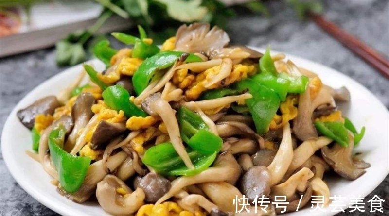 平菇|韭菜平菇一起炒,家常美味,好吃很下饭,根本吃不够