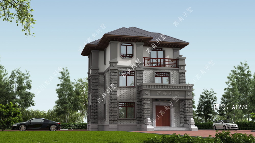 三层别墅|美观的中式三层别墅,这样的房子才是好房子,才是家。